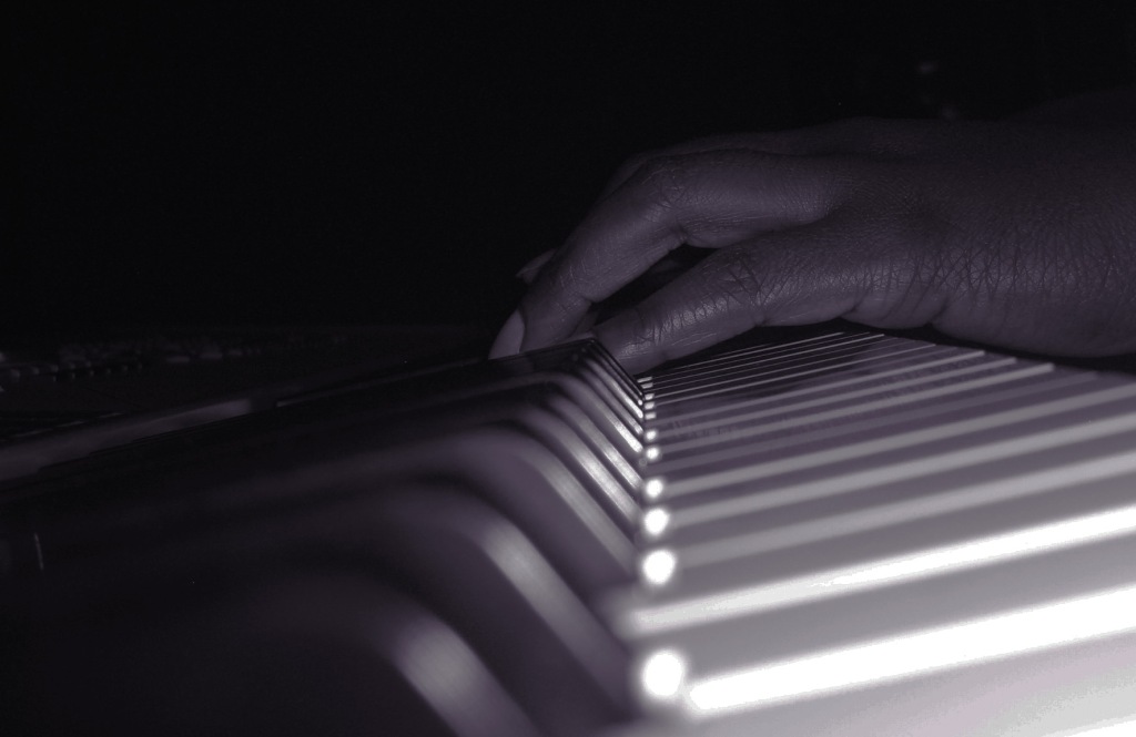 Songwriting on Yamaha MOTIF keyboard - Nana D. Kufuor